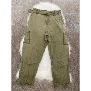 Free People Olive Green Cargo Pants